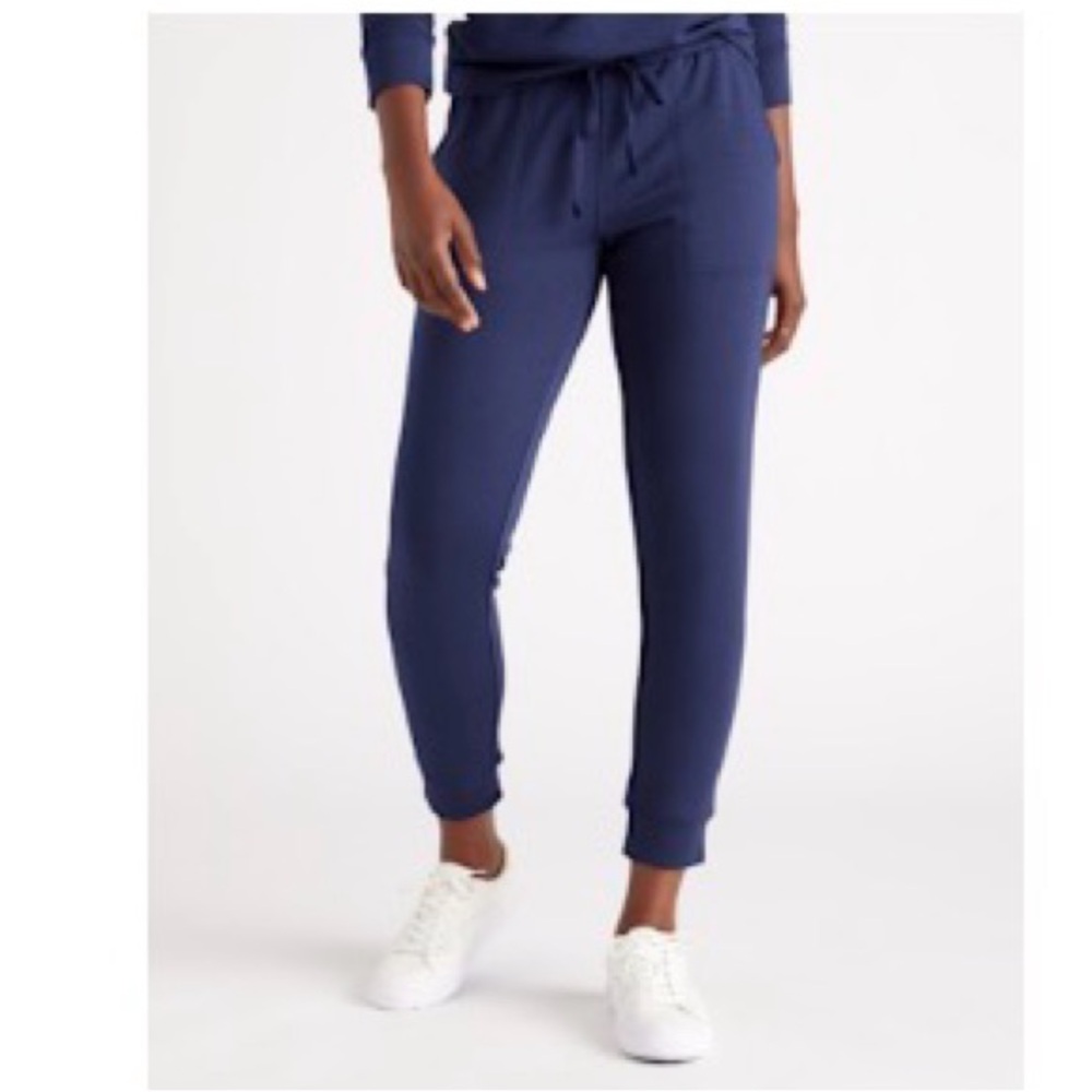 Quince SuperSoft Fleece Pants, Navy Joggers